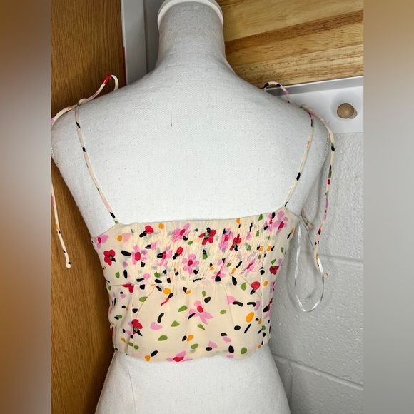 Princess Polly floral crop top with adjustable tie strap “My Beloved Crop Top” - Picture 6 of 7
